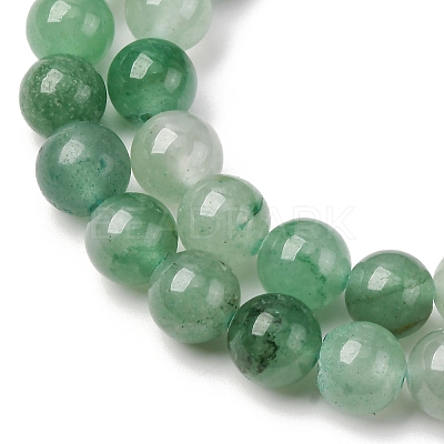 Natural Green Aventurine Round Beads Strands X-G-S150-8mm-4-1