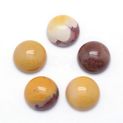 Natural Mookaite Cabochons X-G-P393-R29-12mm-1