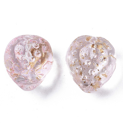 Transparent Spray Painted Glass Beads LS-GLAA-R215-01-B04-1