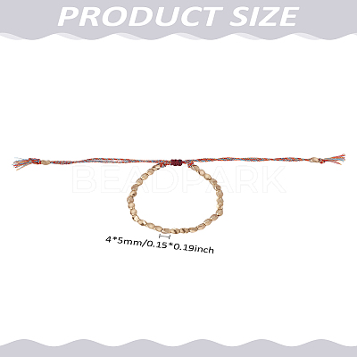1Pc Twist Brass Braided Bead Bracelets for Women BJEW-LP0003-20-1