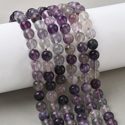 Natural Fluorite Beads Strands G-E598-02A-1