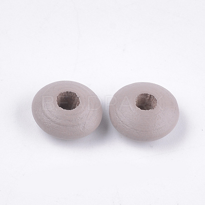 Dyed Natural Beech Wood Beads WOOD-T015-43-1