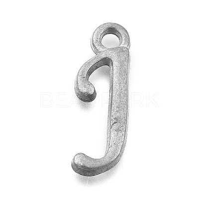 Alloy Letter Pendants LS-PALLOY-J718-01C-J-1