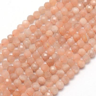 Natural Sunstone Beads Strands G-E411-13B-4mm-1