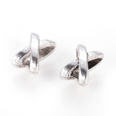 Tibetan Style Alloy Slide Charms X-TIBEB-337-AS-FF-1