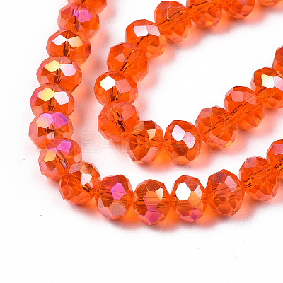 Electroplate Glass Beads Strands EGLA-A034-T3mm-B22-1