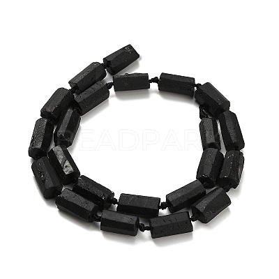 Natural Black Tourmaline Beads Strands G-F716-01-A01-1