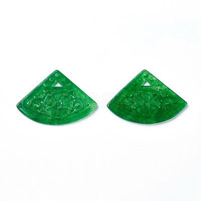 Natural Dyed Jade Pendants G-F611-02-1