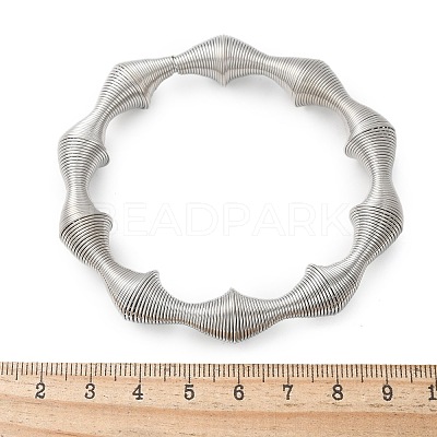 304 Stainless Steel Stretch Bangles for Women LS-BJEW-P315-02C-P-1