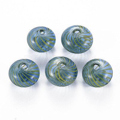 Transparent Handmade Blown Glass Globe Beads X-GLAA-T012-19C-1