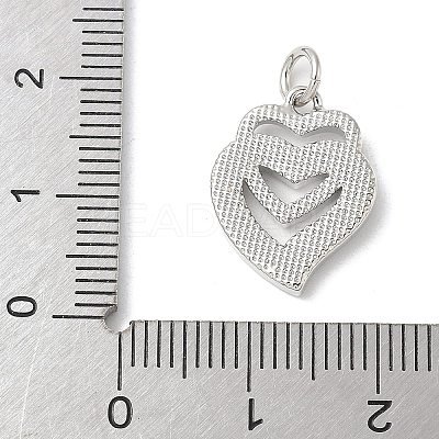 Brass Pave Natural White Shell Pendants KK-S522-08C-P-1