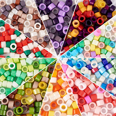 1000Pcs 10 Colors Handmade Lampwork Beads LAMP-TA0001-29-1