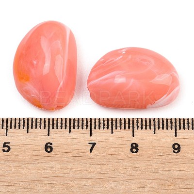 Opaque Acrylic Imitation Gemstone Beads OACR-G064-02-1