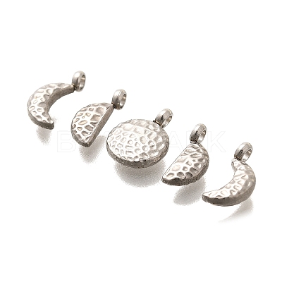 5Pcs 304 Stainless Steel Charms X-STAS-R140-01P-1