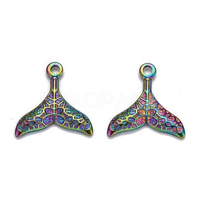 Ion Plating(IP) 304 Stainless Steel Charms STAS-F249-15M-01-1