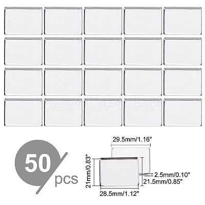 Empty Rectangle Iron Palette Pans MRMJ-WH0064-24-1