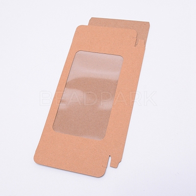 Foldable Creative Kraft Paper Box CON-WH0073-91B-01-1