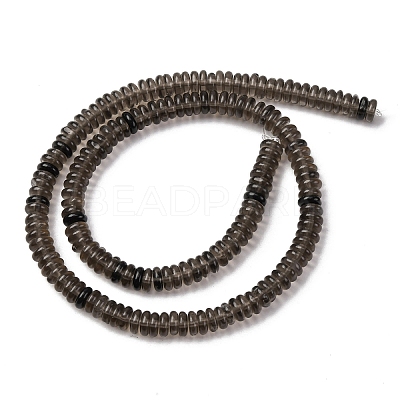 Natural Ice Obsidian Beads Strands G-L624-H17-6x2mm-1