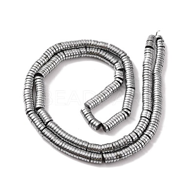 Non-magnetic Synthetic Hematite Beads Strands G-K011-4x1mm-02-1