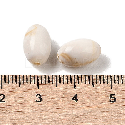 Two Tone Opaque Acrylic Beads MACR-M044-10-1