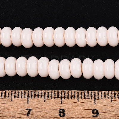 Opaque Spray Painted Glass Beads GLAA-ZX008-6mm-18H-1