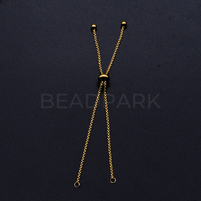 Adjustable 201 Stainless Steel Slider Bracelets Making STAS-S105-JN646-2-1