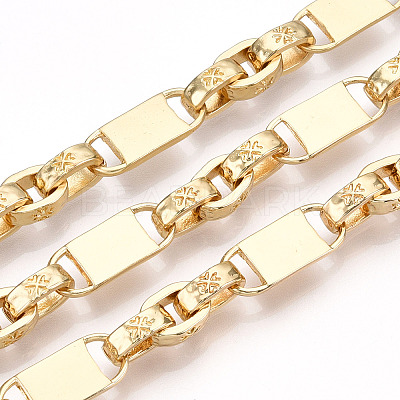 Alloy Irregularity Lock Link Chain LCHA-T001-14G-1