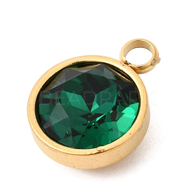 Birthstone Theme May 304 Stainless Steel Pendants STAS-K239-01G-A05-1