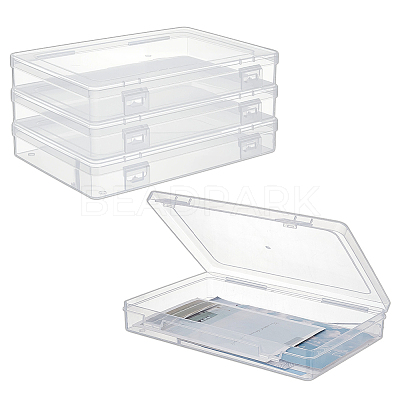 PP Storage Boxes with Hinged Lid CON-WH0095-188-1