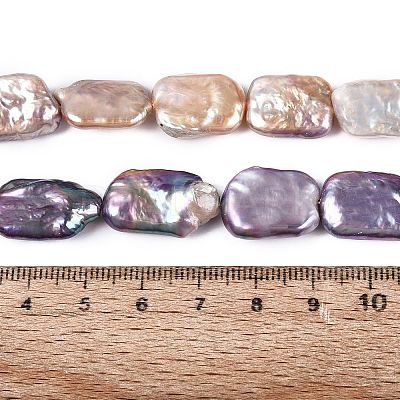 Natural Baroque Keshi Pearl Beads Strands PEAR-S020-D13-1