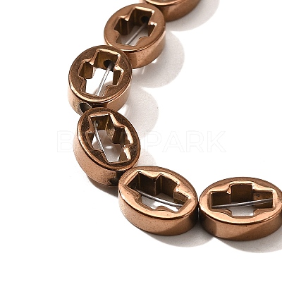 Electroplated Synthetic Non-magnetic Hematite Beads Strands G-L613-Z01-01D-1