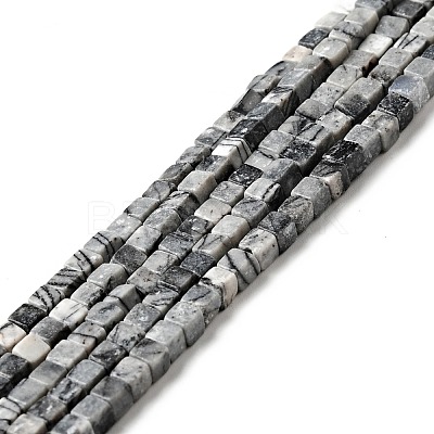 Natural Netstone Beads Strands G-I326-02-1