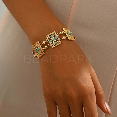 Stylish Alloy Resin Link Bracelets for Women LS-MM5858-1-1