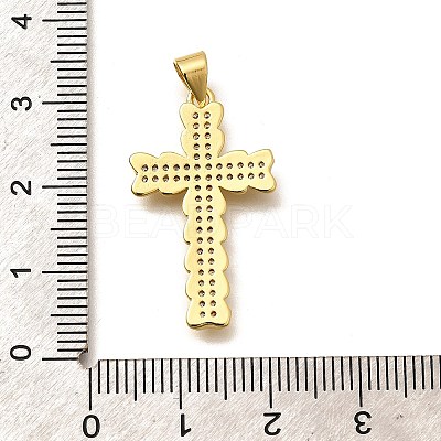 Rack Plating Brass Micro Pave Cubic Zirconia Pendants KK-L226-005G-09-1