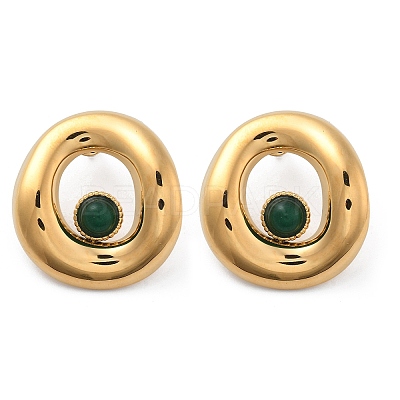 304 Stainless Steel Stud Earrings STAS-Z112-12G-01-1