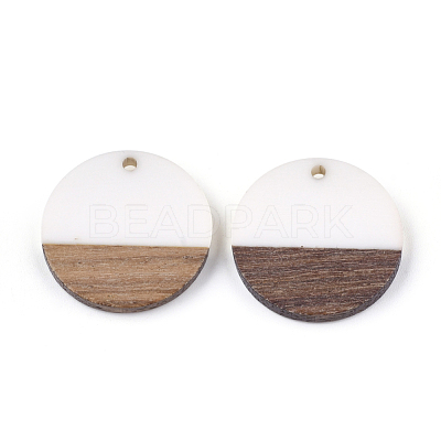 Resin & Walnut Wood Pendants RESI-S358-02D-01-1