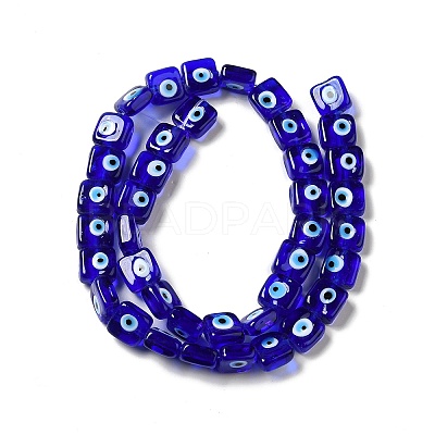 Handmade Evil Eye Lampwork Beads Strands LAMP-G154-03C-1