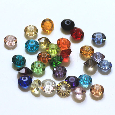 Imitation Austrian Crystal Beads SWAR-F061-2x5mm-M-1