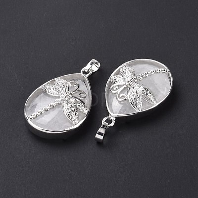 Natural Quartz Crystal Pendants G-G900-01P-16-1