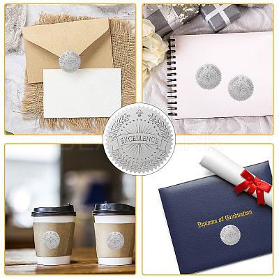 34 Sheets Silver Foil Embossed PET Picture Sticker DIY-WH0528-013-1