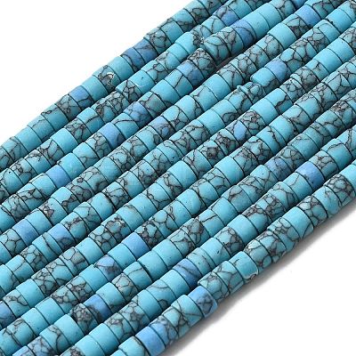 Dyed Synthetic Turquoise Beads Strands G-Z089-A04-Q-1