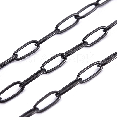 304 Stainless Steel Paperclip Chains CHS-F010-01B-B-01-1