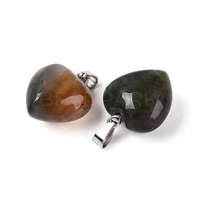 Natural Indian Agate(Dyed & Heated) Pendants G-T143-49N-1