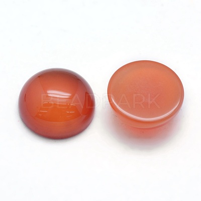 Natural Carnelian Cabochons X-G-P393-R18-10mm-1