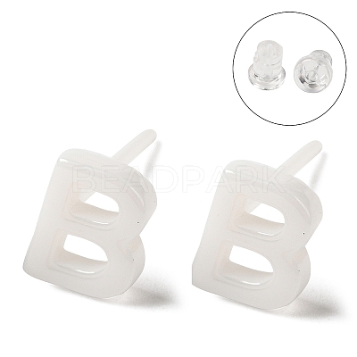 Hypoallergenic Bioceramics Zirconia Ceramic Stud Earrings EJEW-F340-04B-1
