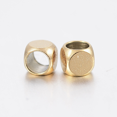 Ion Plating(IP) 304 Stainless Steel Beads X-STAS-F135-07G-2x2mm-1