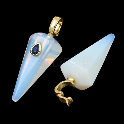 Natural & Synthetic Mixed Stone Pointed Pendants GG-CBA19F2-02G-1