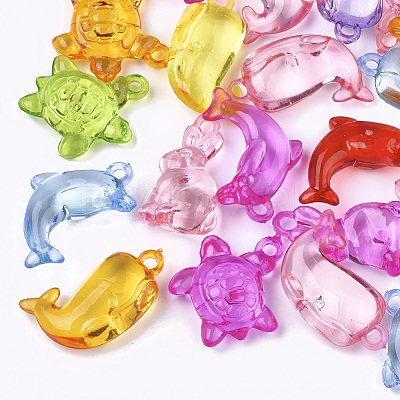 Transparent Acrylic Pendants X-TACR-S133-070-1