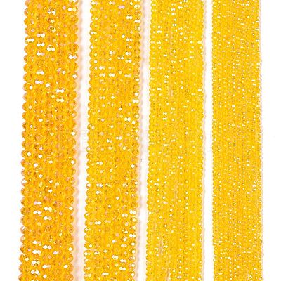 Electroplate Glass Beads Strands EGLA-A044-T4mm-B05-1