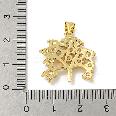 Brass Micro Pave Cubic Zirconia Pendants KK-N254-125G-1